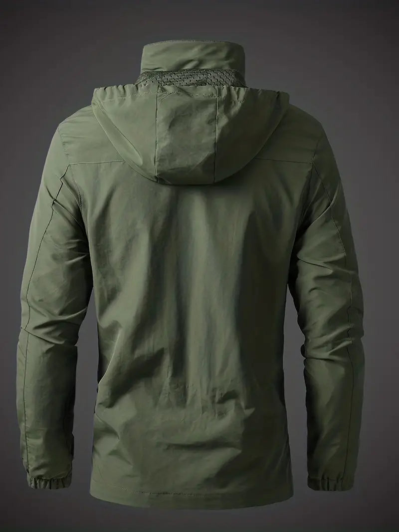 Herren Outdoorjacke | Wasserdicht & Winddicht | Funktionale Leichte Übergangsjacke | Lukas
