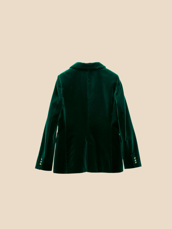 Camila - Samt Damenblazer mit Reverskragen