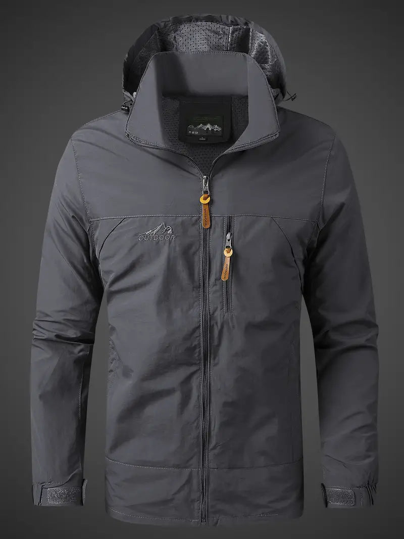 Herren Outdoorjacke | Wasserdicht & Winddicht | Funktionale Leichte Übergangsjacke | Lukas