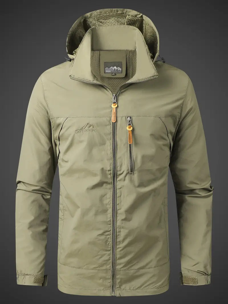 Herren Outdoorjacke | Wasserdicht & Winddicht | Funktionale Leichte Übergangsjacke | Lukas