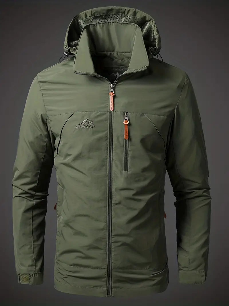 Herren Outdoorjacke | Wasserdicht & Winddicht | Funktionale Leichte Übergangsjacke | Lukas