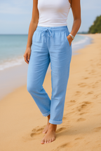 Monica - Elastische Baumwoll-Leinenhose für Komfort