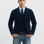 Cord-Blazer Set für Herren – Mit passender Weste