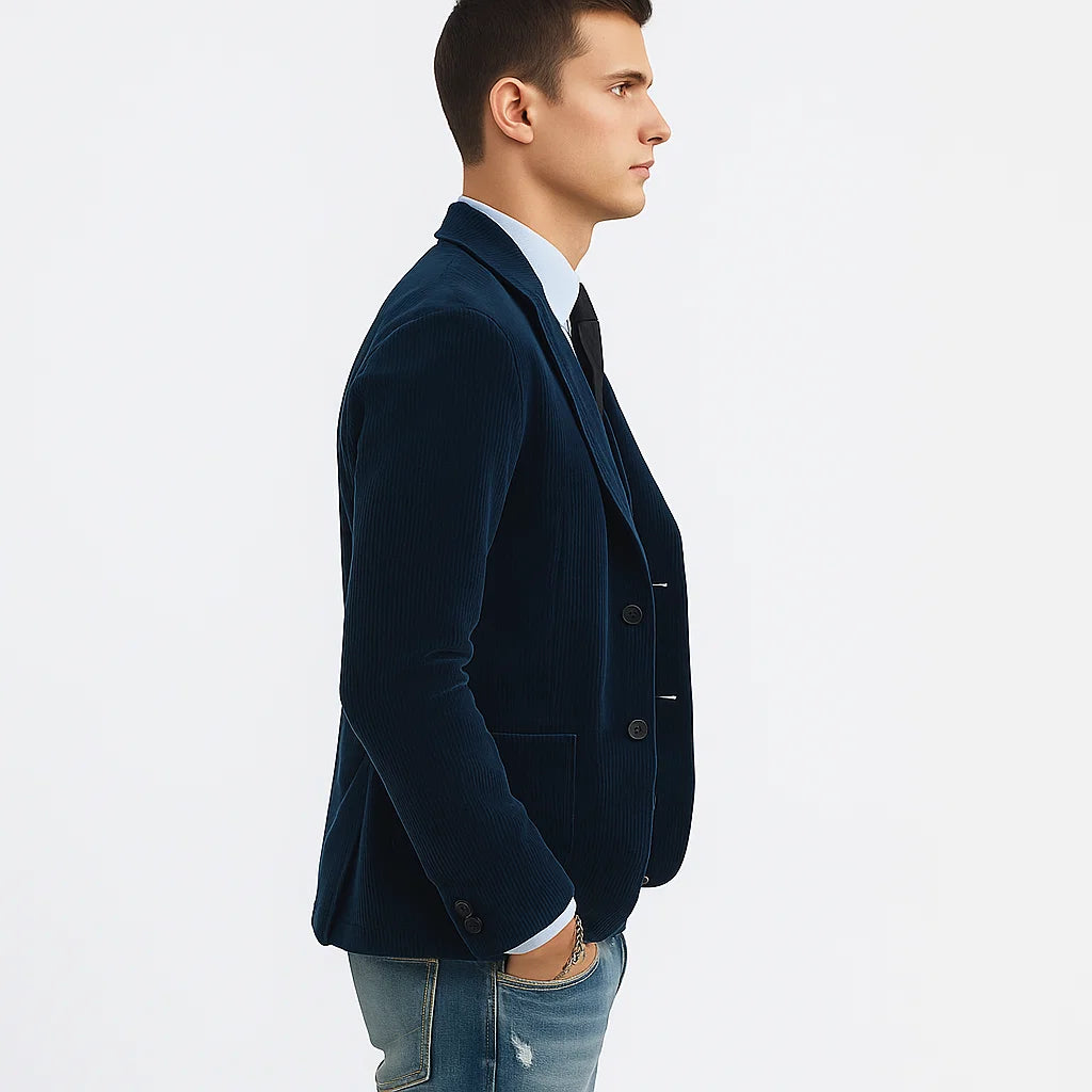 Cord-Blazer Set für Herren – Mit passender Weste