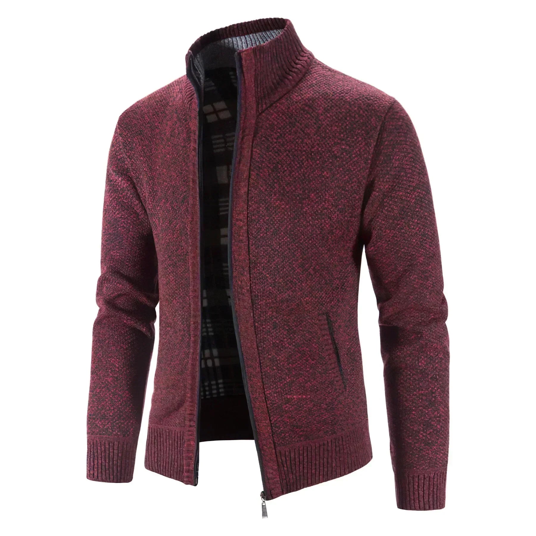 Herren Strickjacke mit Reißverschluss – Modernes Design