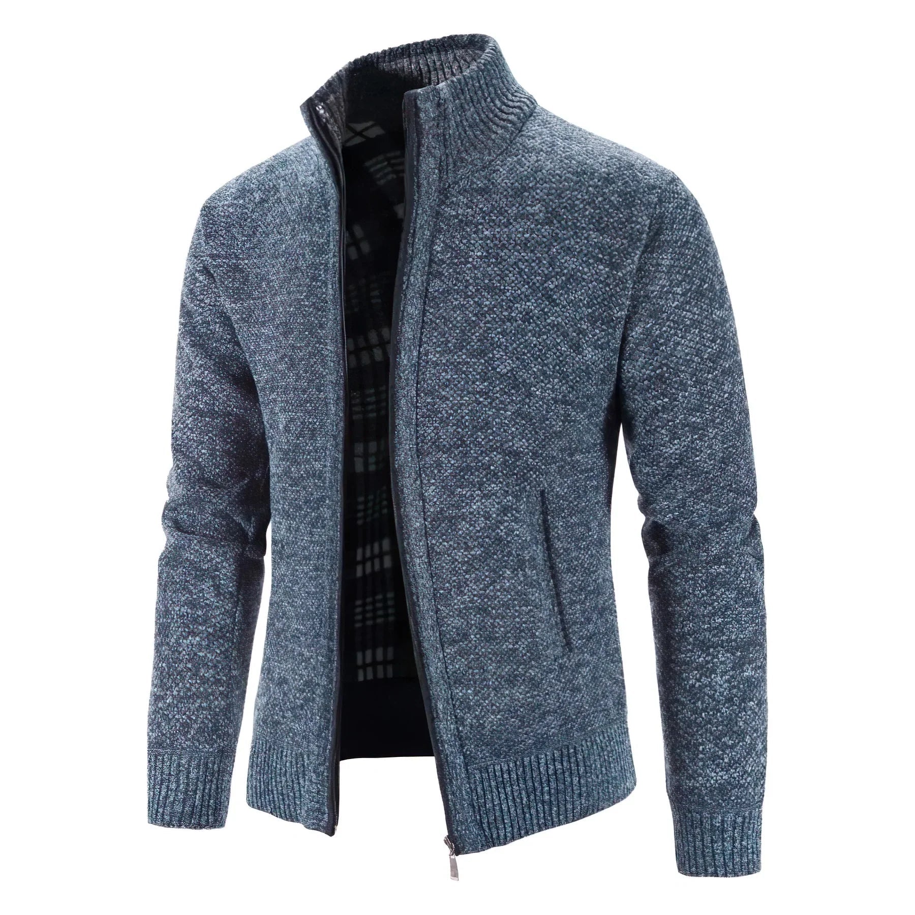 Herren Strickjacke mit Reißverschluss – Modernes Design