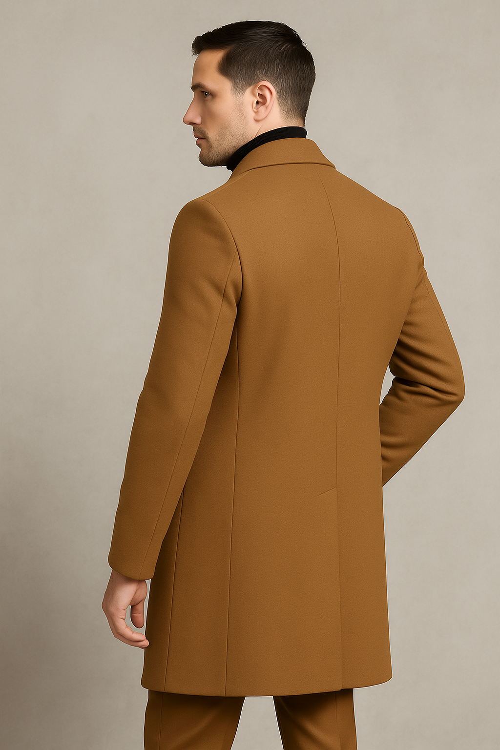 Eleganter Herren Wollmantel mit Klassischem Schnitt | Tobias