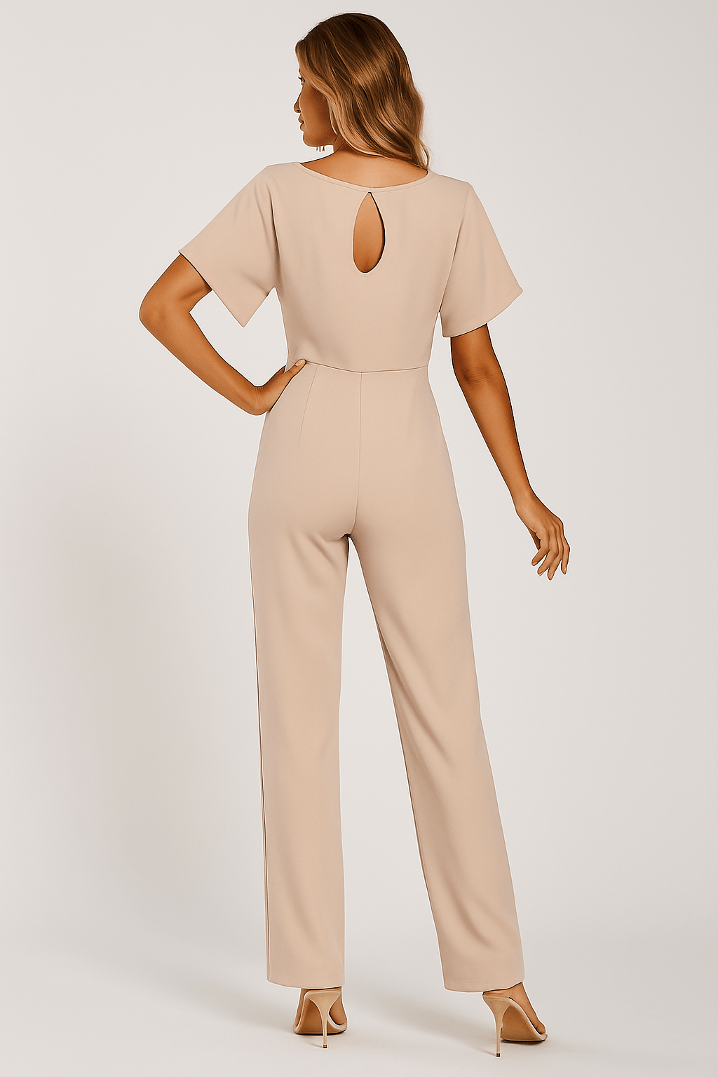 Ella Eleganter Damen Jumpsuit mit Gürtel