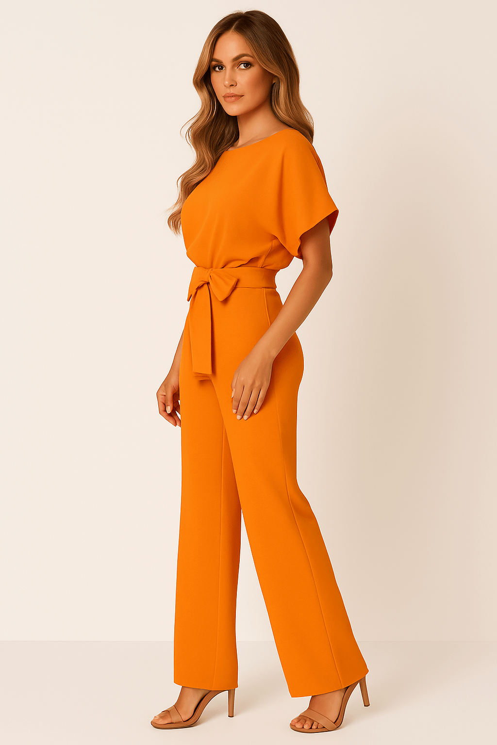 Ella Eleganter Damen Jumpsuit mit Gürtel