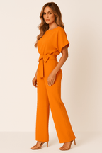 Ella Eleganter Damen Jumpsuit mit Gürtel
