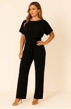 Ella Eleganter Damen Jumpsuit mit Gürtel