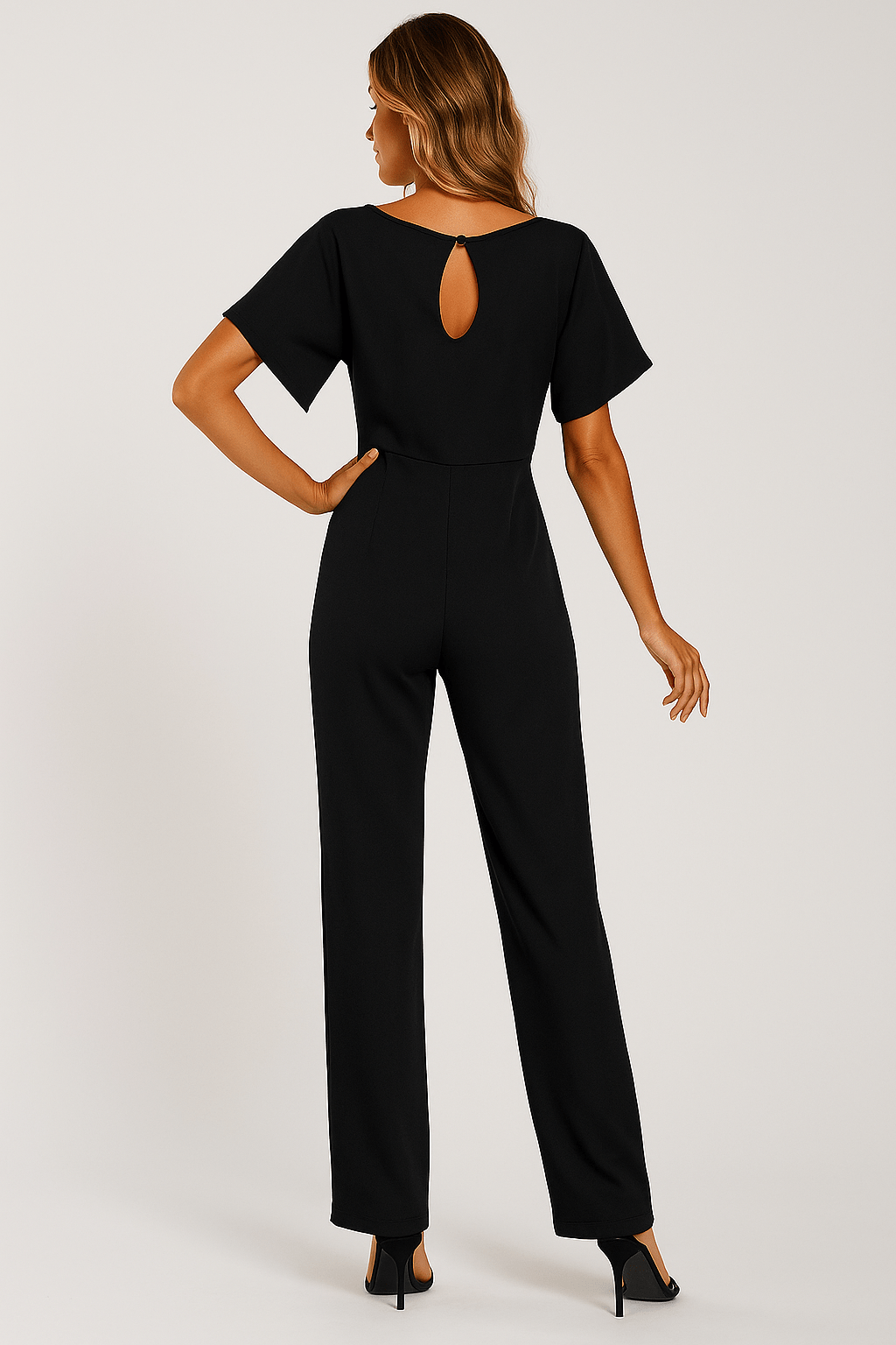 Ella Eleganter Damen Jumpsuit mit Gürtel