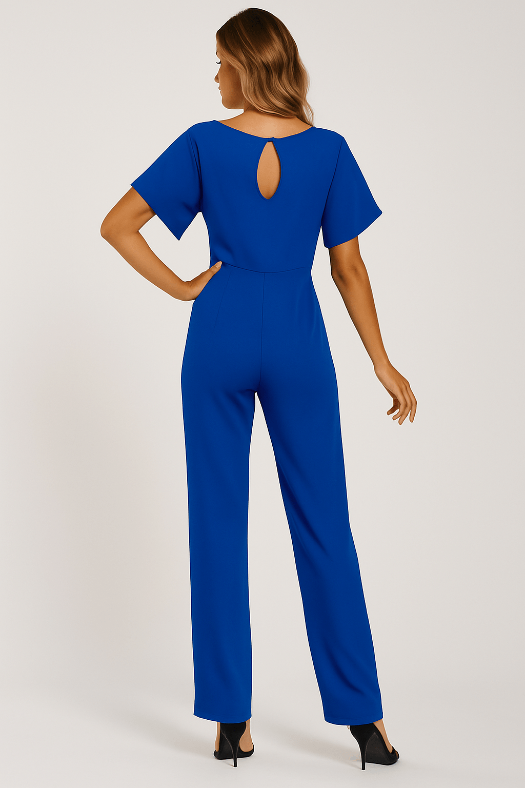 Ella Eleganter Damen Jumpsuit mit Gürtel