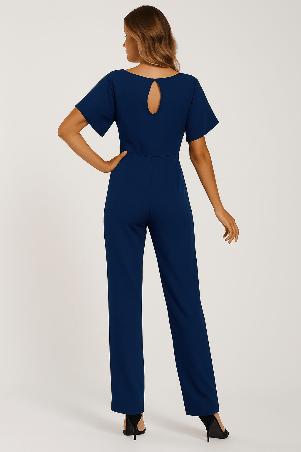 Ella Eleganter Damen Jumpsuit mit Gürtel