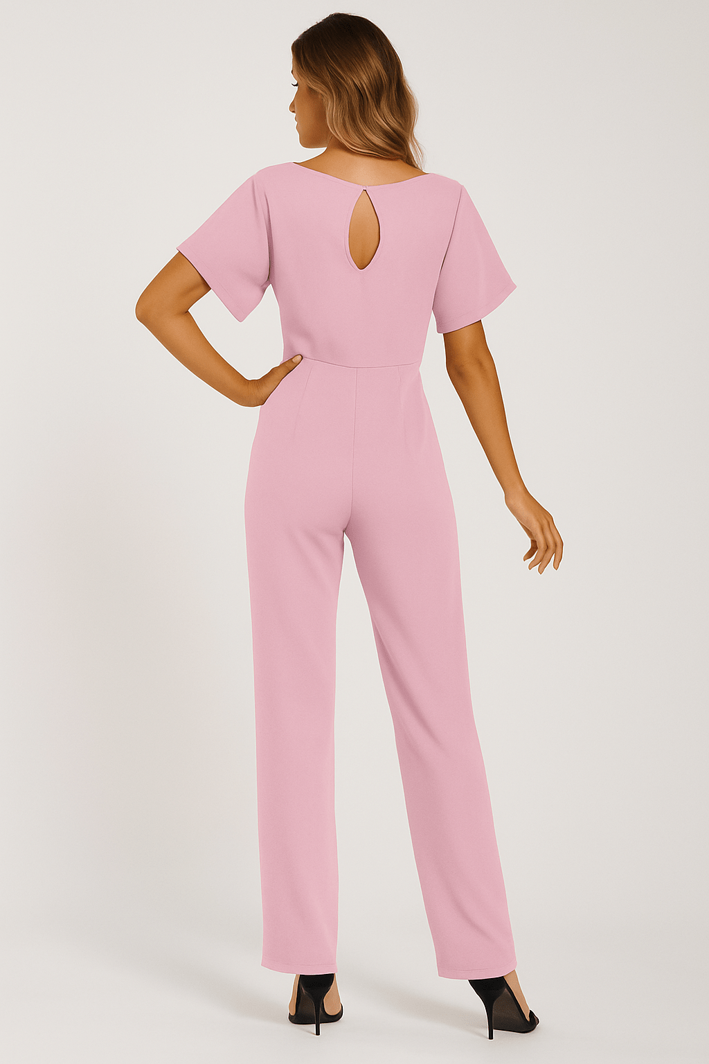 Ella Eleganter Damen Jumpsuit mit Gürtel