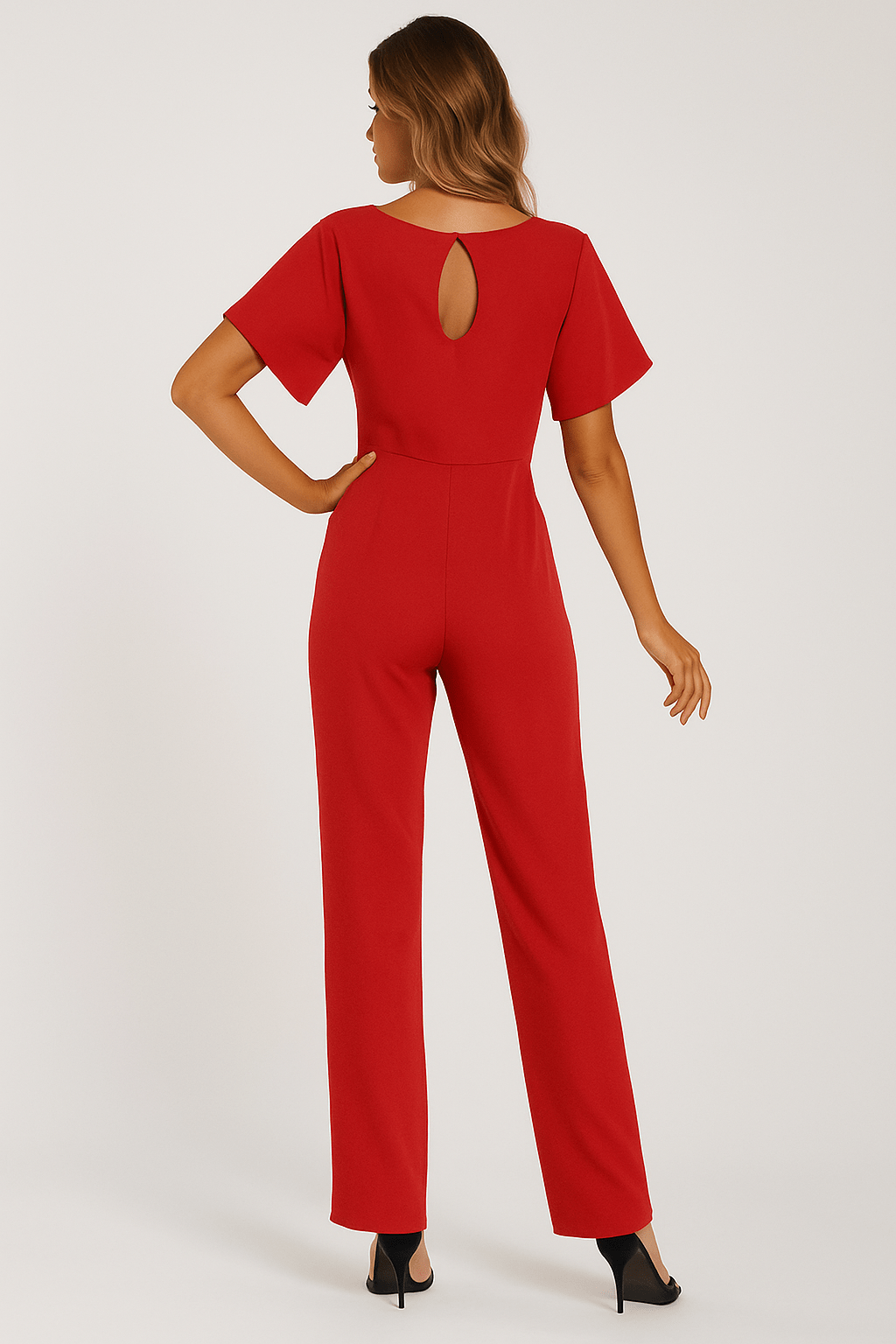 Ella Eleganter Damen Jumpsuit mit Gürtel