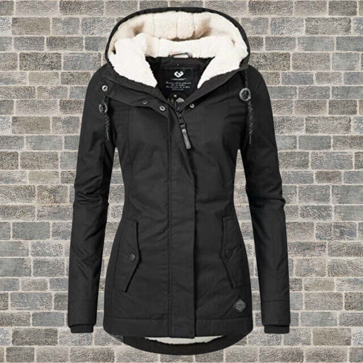 Gefütterter Wintermantel Damen | Kapuzenjacke Warm & Winddicht | Leonie