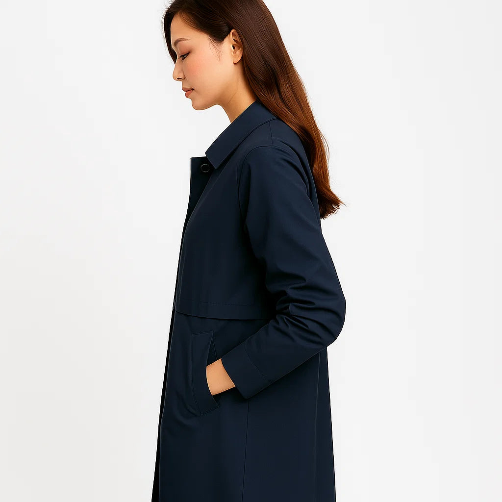 Kurzer Trenchcoat Damen – Einreihig und klassisch