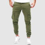 Schmale Herren Cargo Chino Hosen