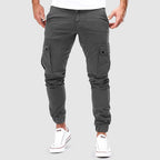 Schmale Herren Cargo Chino Hosen
