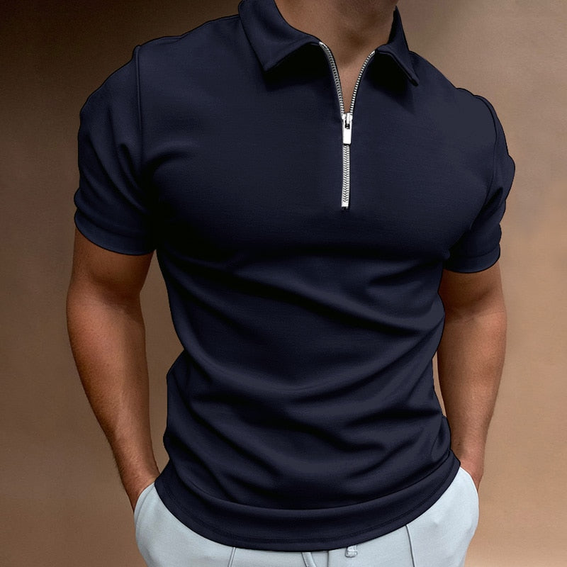 Seph Polo - Elegantes einfarbiges Polo-Shirt