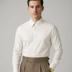 Slim Fit Herrenhemd mit Button-Down Kragen