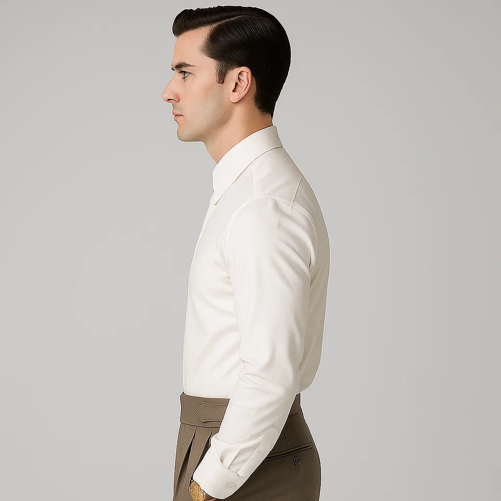 Slim Fit Herrenhemd mit Button-Down Kragen