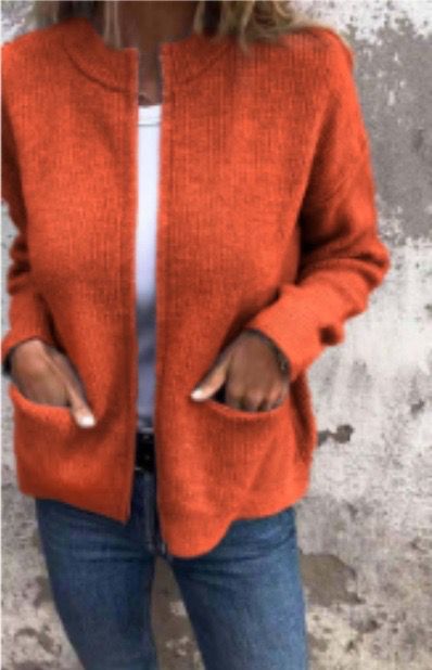 Damen Rippstrick Cardigan mit Reißverschluss