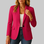 Damen Taillierter Blazer mit Stretch und Einreiher
