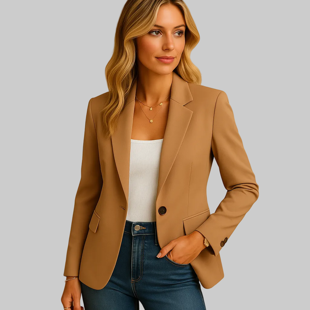 Damen Taillierter Blazer mit Stretch und Einreiher