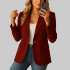 Damen Taillierter Blazer mit Stretch und Einreiher
