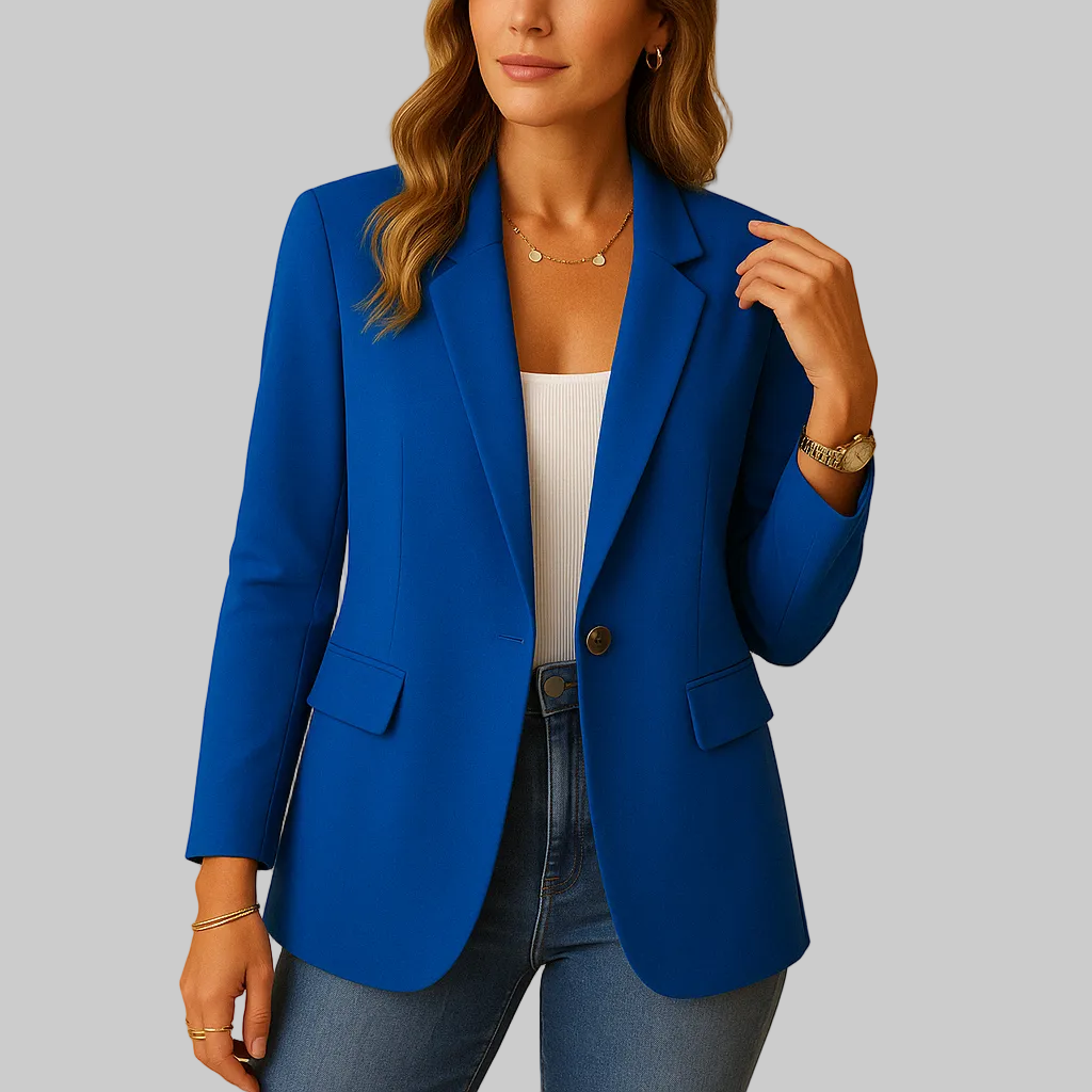 Damen Taillierter Blazer mit Stretch und Einreiher