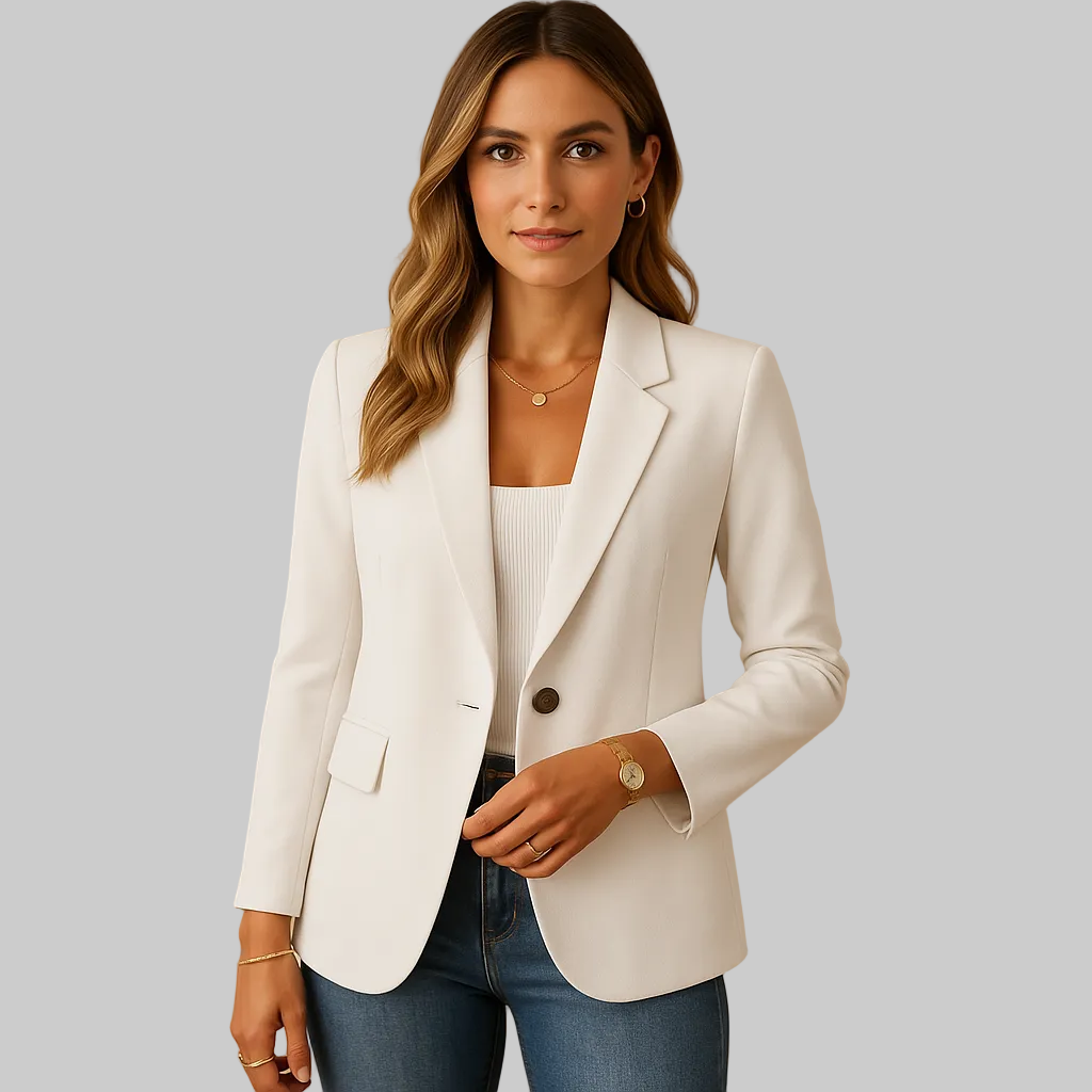 Damen Taillierter Blazer mit Stretch und Einreiher
