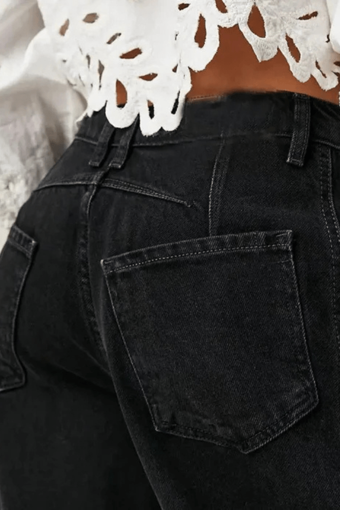 Zadie Barrel Jeans mit weitem Bein und mittlerer Taille