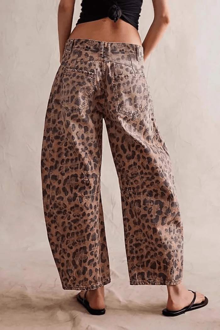 Zadie Barrel Jeans mit weitem Bein und mittlerer Taille