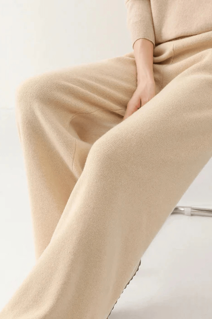 Hochgeschnittene Cashmere-Hosen für Frauen - Elira