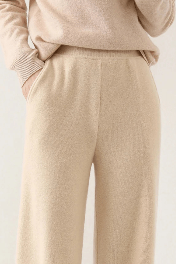 Hochgeschnittene Cashmere-Hosen für Frauen - Elira