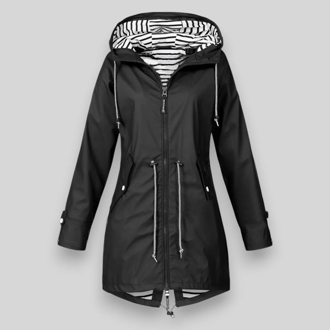Wasserdichte Regenjacke Damen | Leichte Übergangsjacke mit Kapuze | Elina