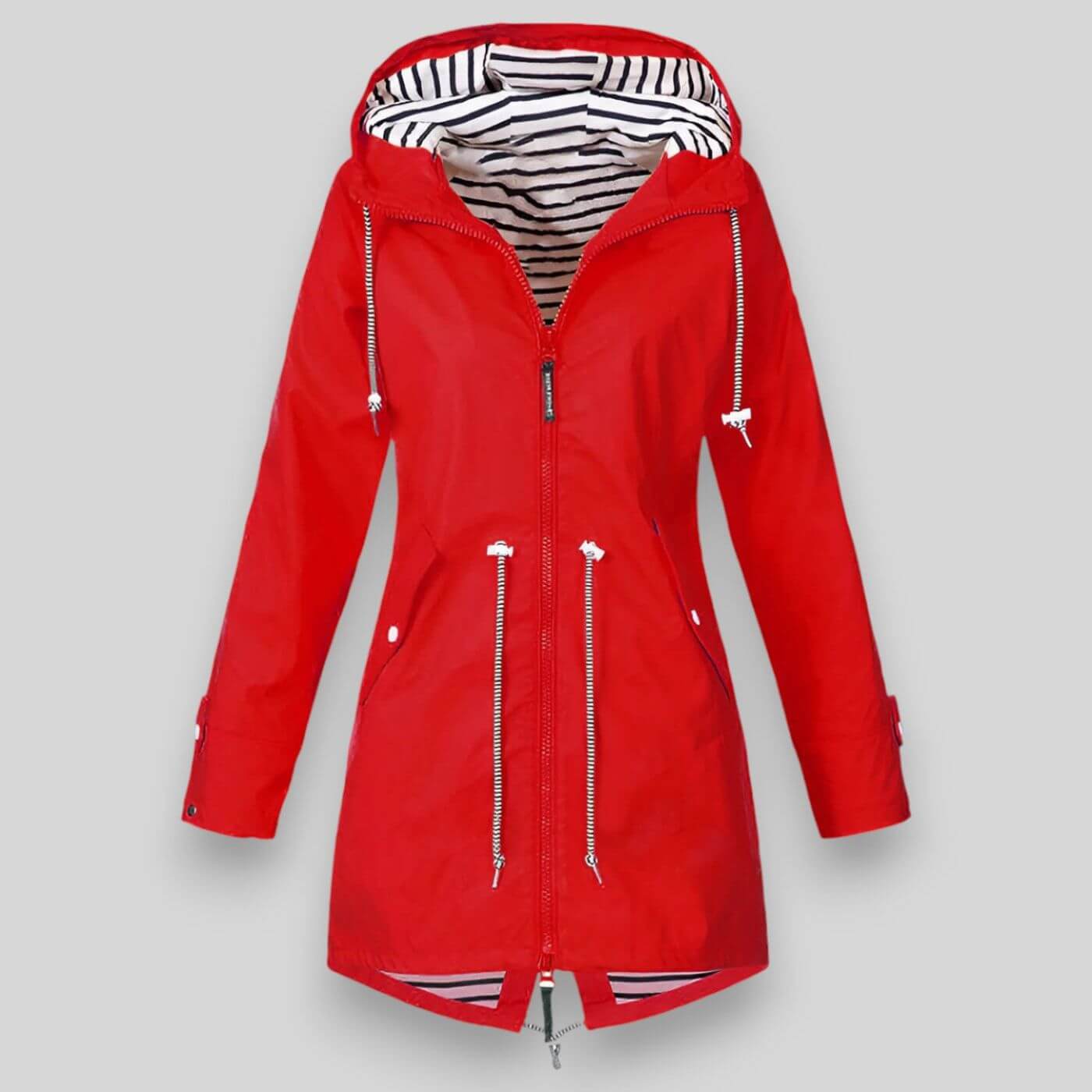 Wasserdichte Regenjacke Damen | Leichte Übergangsjacke mit Kapuze | Elina