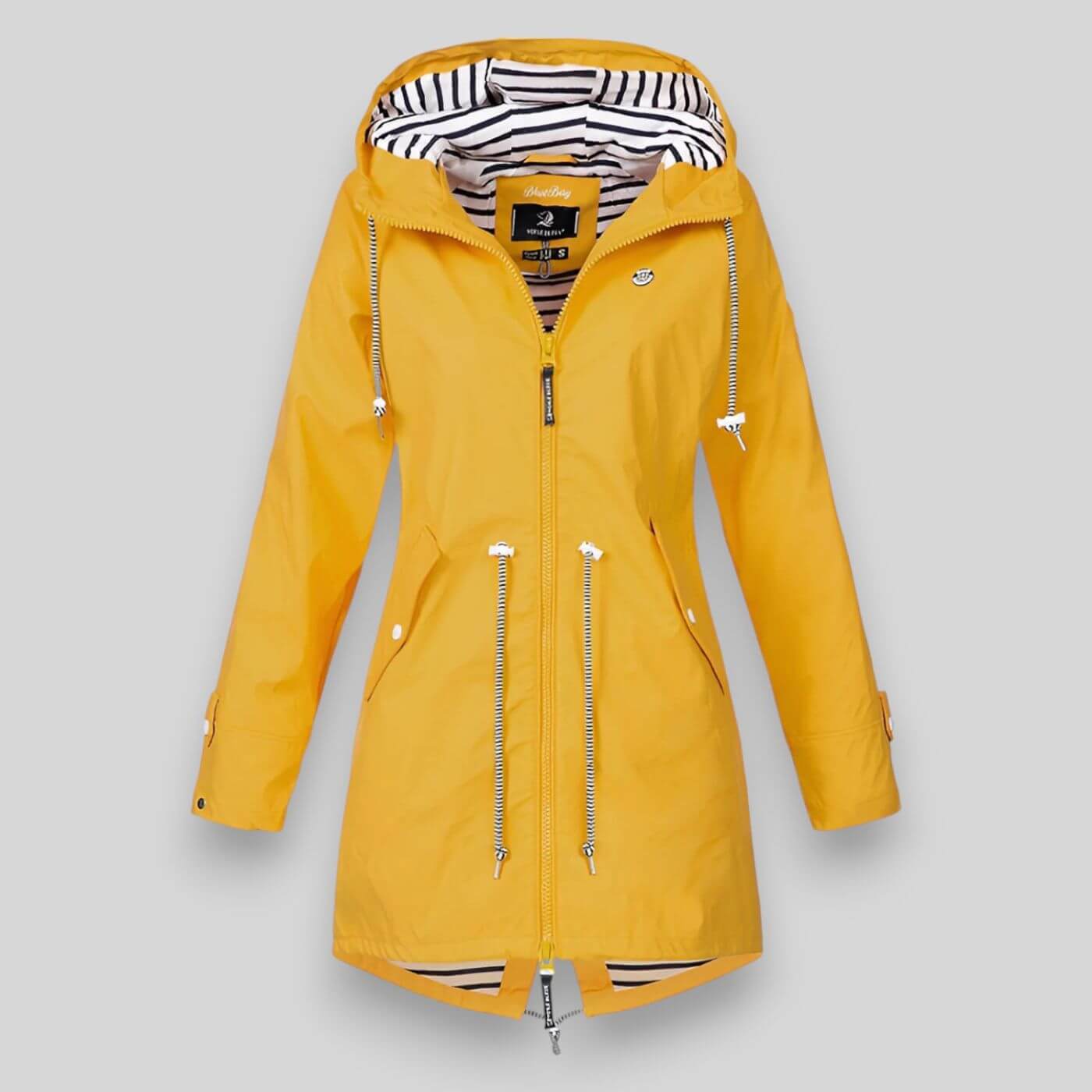Wasserdichte Regenjacke Damen | Leichte Übergangsjacke mit Kapuze | Elina