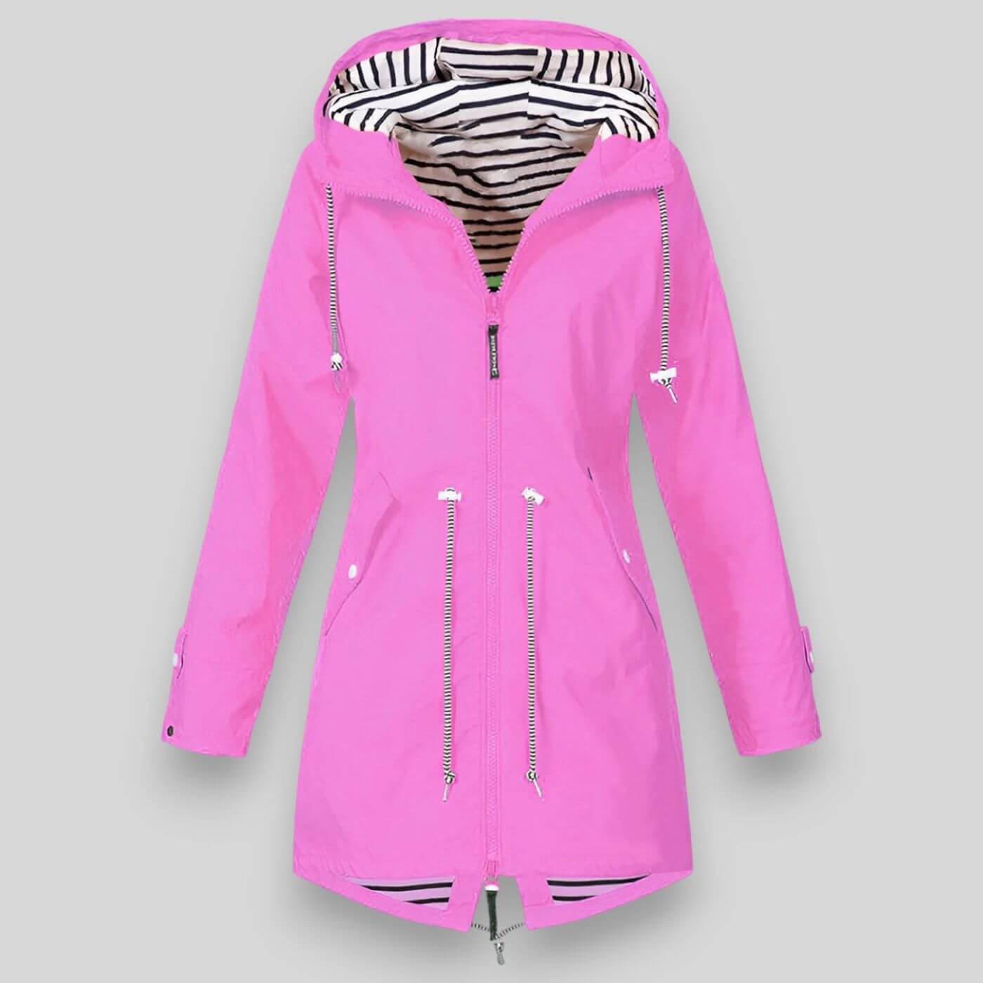 Wasserdichte Regenjacke Damen | Leichte Übergangsjacke mit Kapuze | Elina
