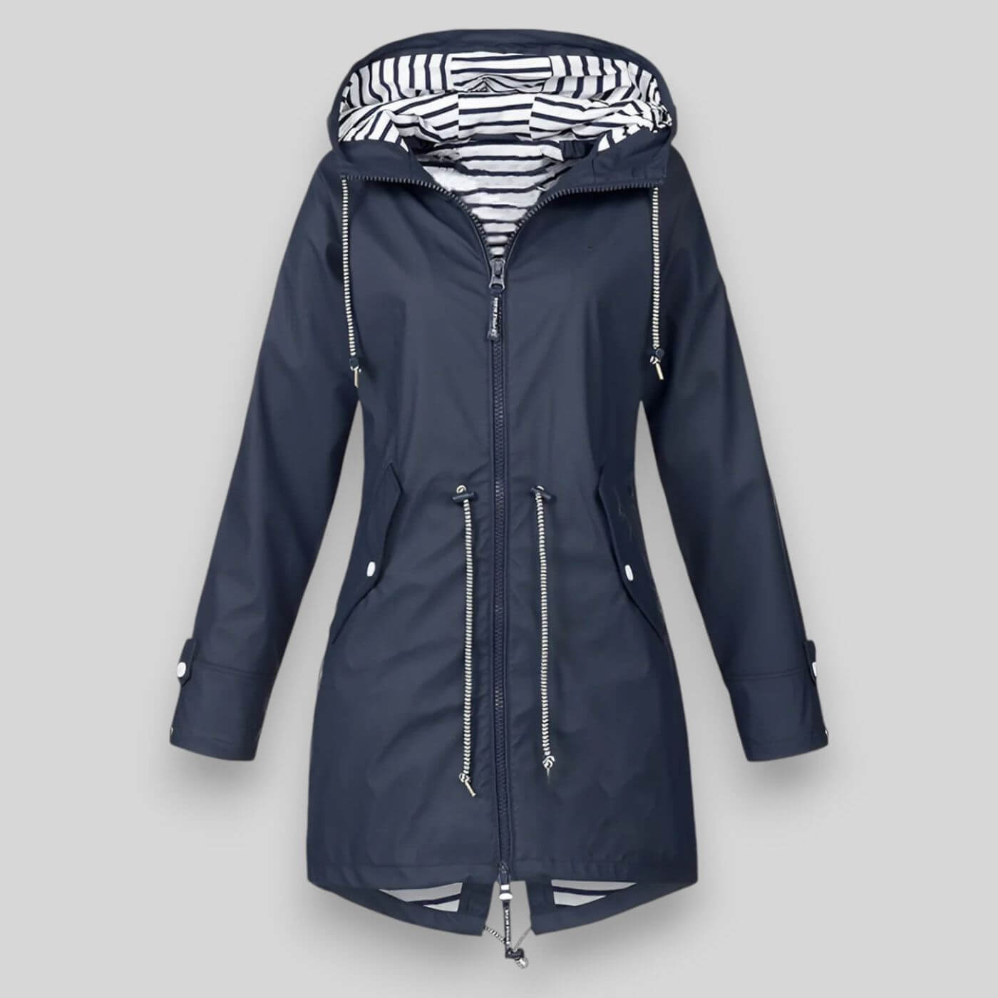 Wasserdichte Regenjacke Damen | Leichte Übergangsjacke mit Kapuze | Elina