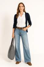 Mia Damen Wide Leg Jeans