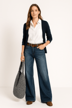 Mia Damen Wide Leg Jeans