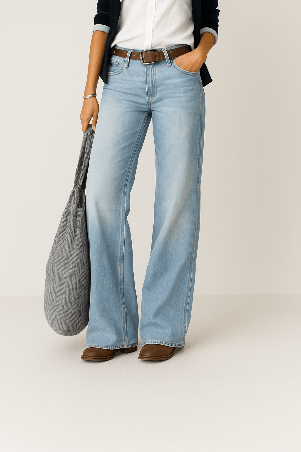 Mia Damen Wide Leg Jeans