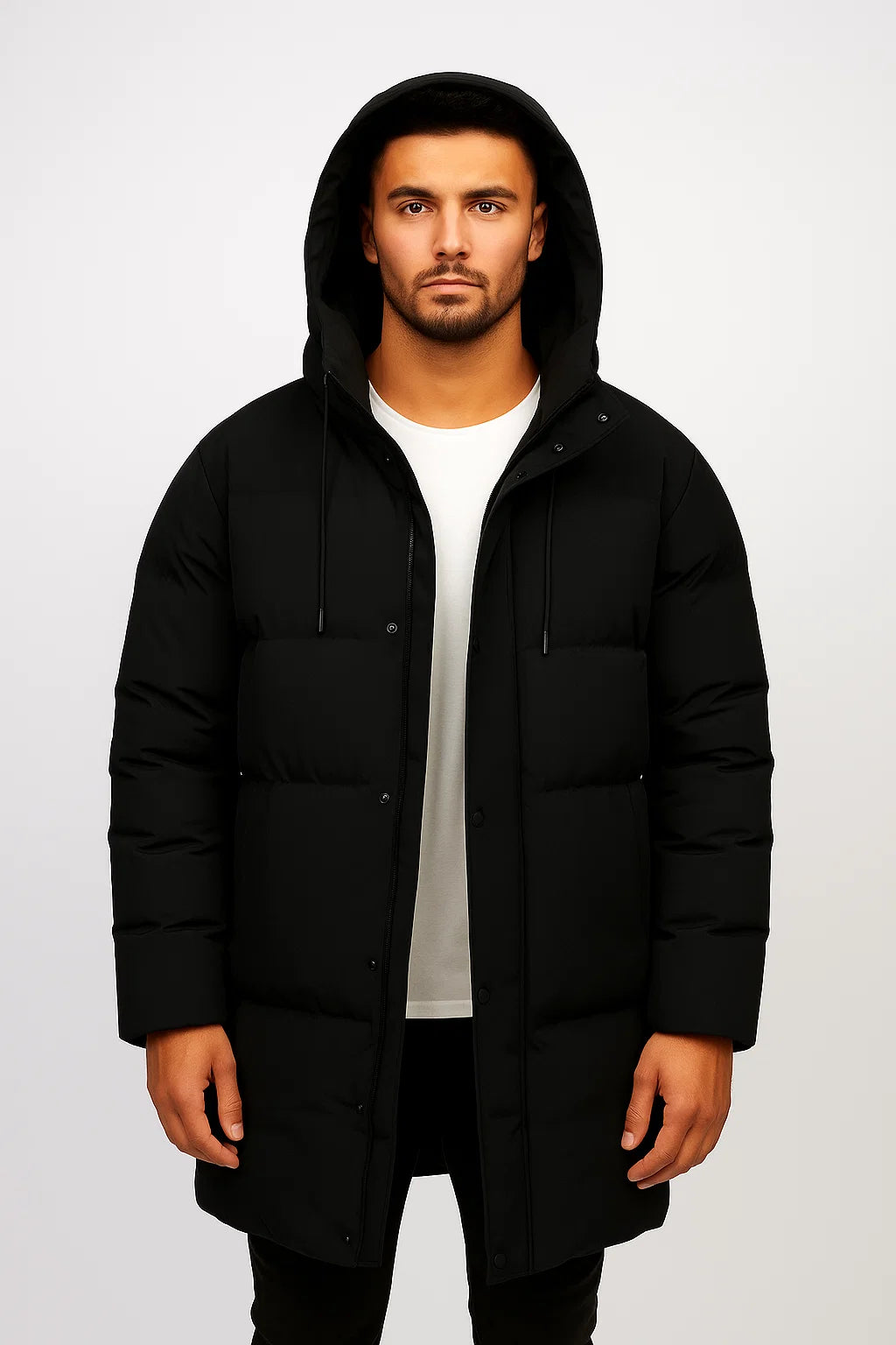 Herren Parka – Warm mit Kapuze