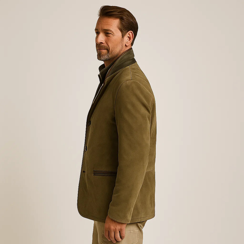 Vintage Herren-Blazer in Khaki | Regular Fit