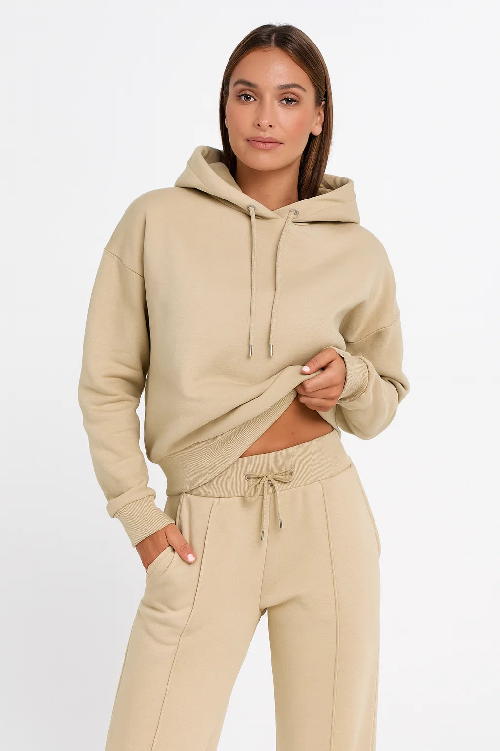 Damen Hoodie-Set mit weitem Bein | Loungewear