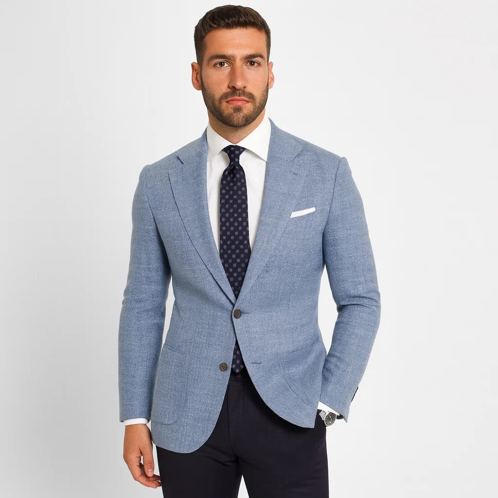 Herren Blazer im Slim Fit mit leichtem Strukturstoff