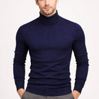 Herren Rollkragenpullover | Zeitloser & Leichter Strickpullover für Alltag & Business | Leon